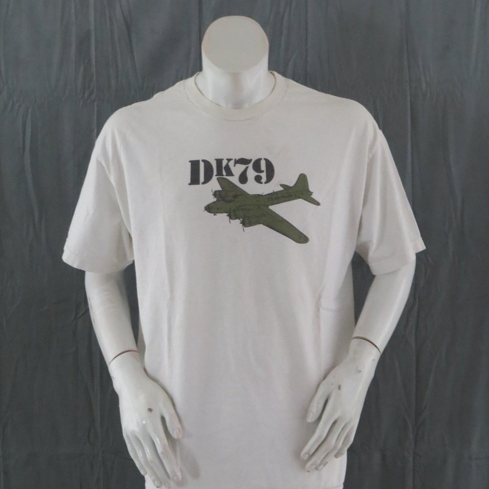 Vintage Da Kine Shirt - DK 79 Bomber Plane Graphic - Men's Extra Large